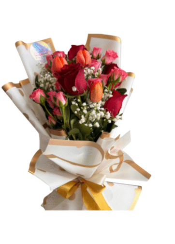 Ramo con Tulipanes y Rosas