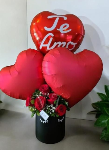 Box Rosas y globos
