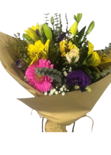 Ramo Primaveral Gerberas, lisianthus y lilium