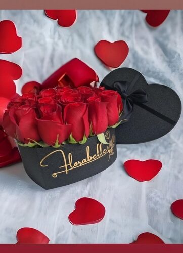 Box Corazón Rosas Rojas