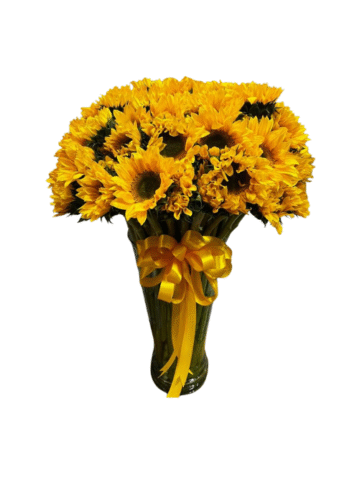 Florero con Girasoles