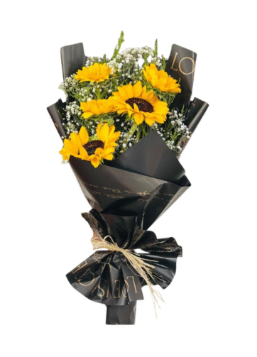 Ramo de Girasoles con Encanto Rústico