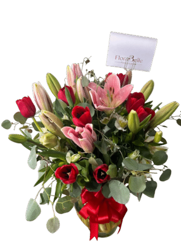 Florero Tulipanes y Lilium