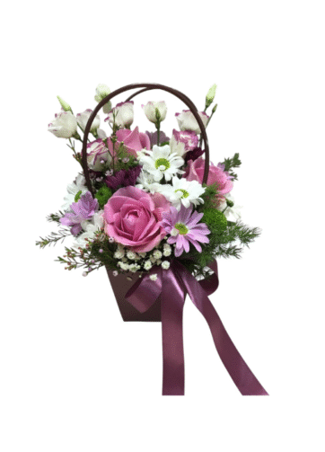 Cartera Floral Morada