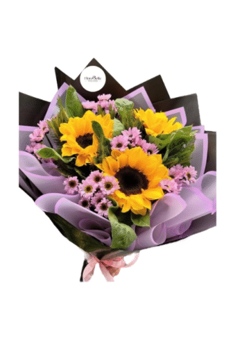 Ramo Girasoles y Lilas