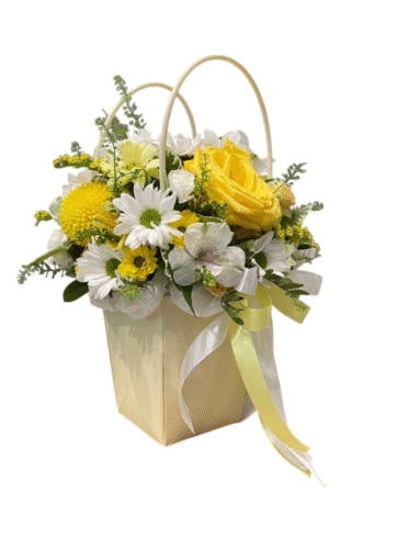 Cartera Floral Amarilla