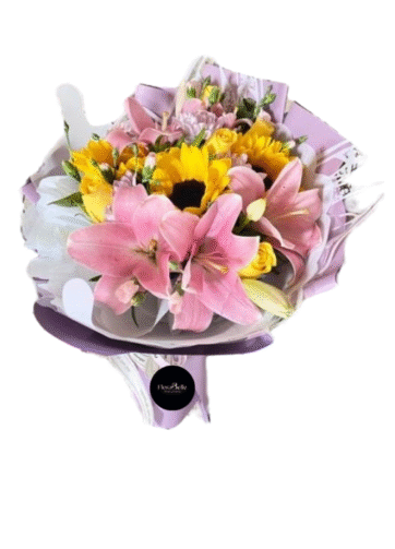 Ramo Girasoles y Lilium