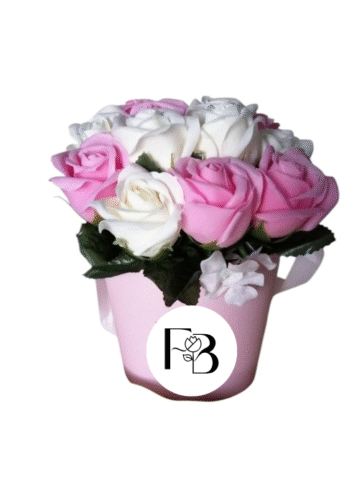 Box Rosas Rosadas y Blancas